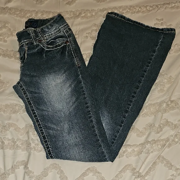 Angels Stylish Blue, Boot Cut Jeans - Picture 1 of 13